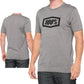 100 Percent Icon T-Shirt - S - Grey Heather