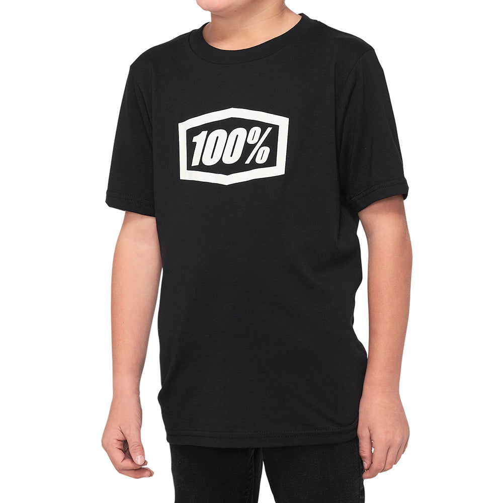100 Percent Icon Youth T-Shirt - Youth S - Black