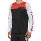100 Percent R-Core DH Long Sleeve Jersey - M - Black - Racer Red
