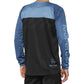 100 Percent R-Core DH Long Sleeve Jersey - L - Black - Slate Blue
