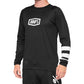 100 Percent R-Core DH Youth Long Sleeve Jersey - Youth L - Black - White