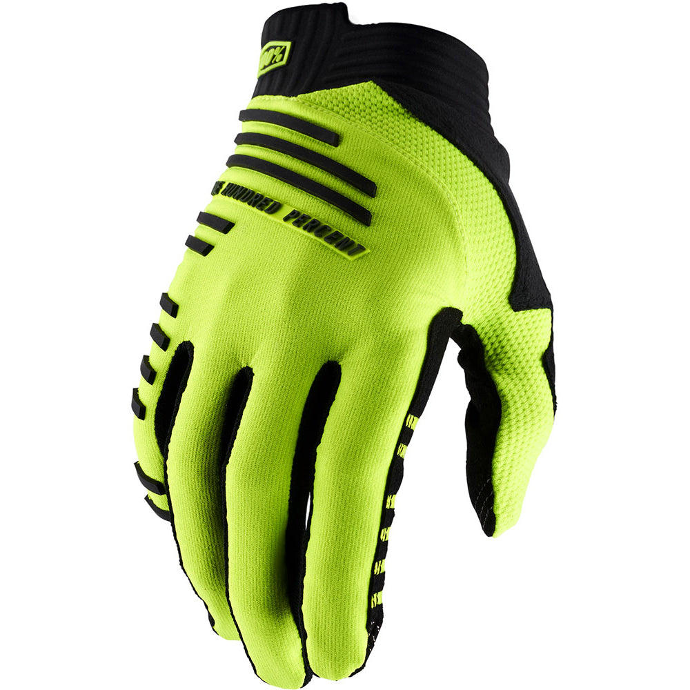 100 Percent R-Core Glove - S - Fluo Yellow