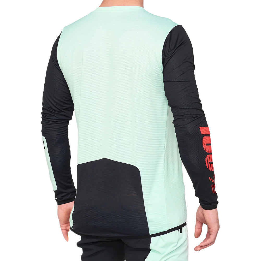 100 Percent R-Core-X DH Long Sleeve Jersey - S - Foam - Black