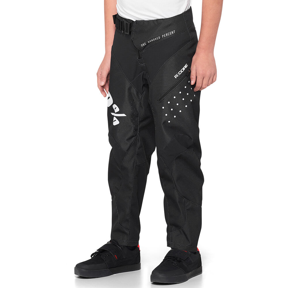 100 Percent R-Core Youth DH Pants - Youth L-26 - Black - Black