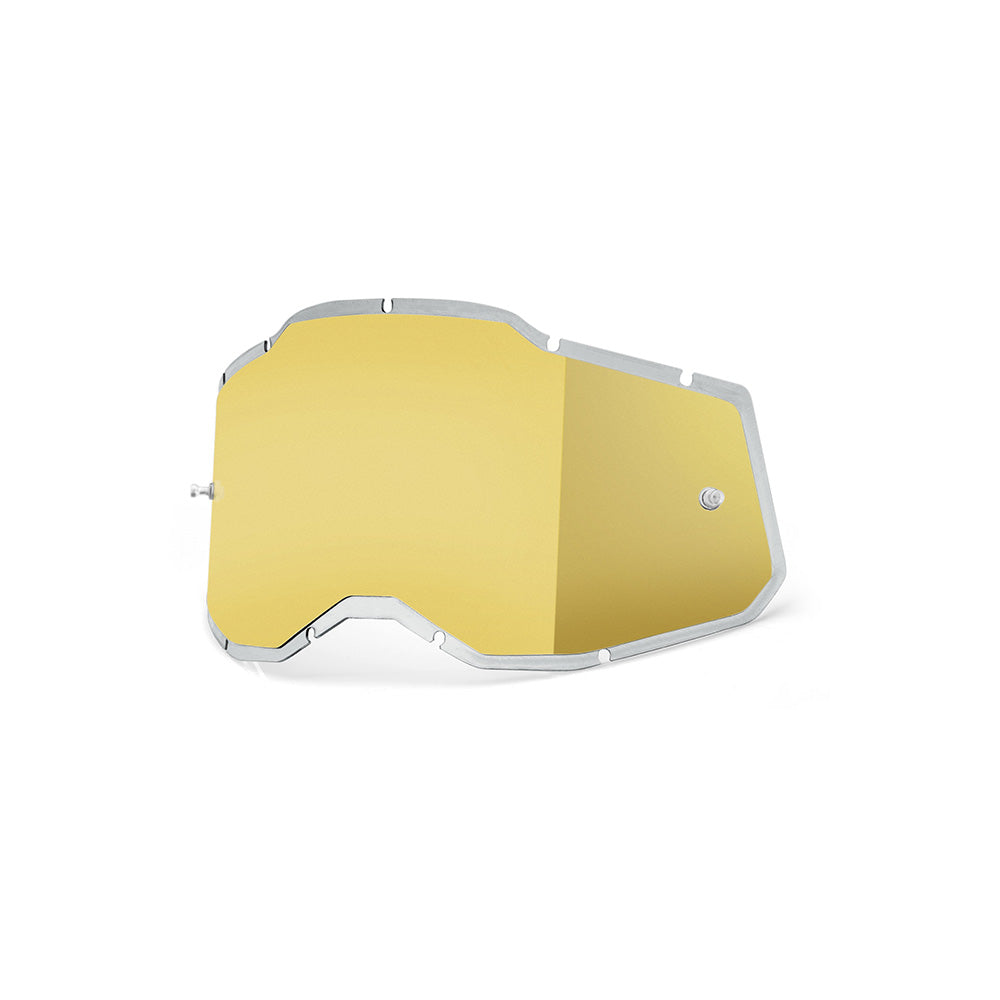 100 Percent Racecraft 2 Accuri 2 Strata 2 PLUS Replacement Lens - One Size Fits Most - Injected Mirror Gold Lens