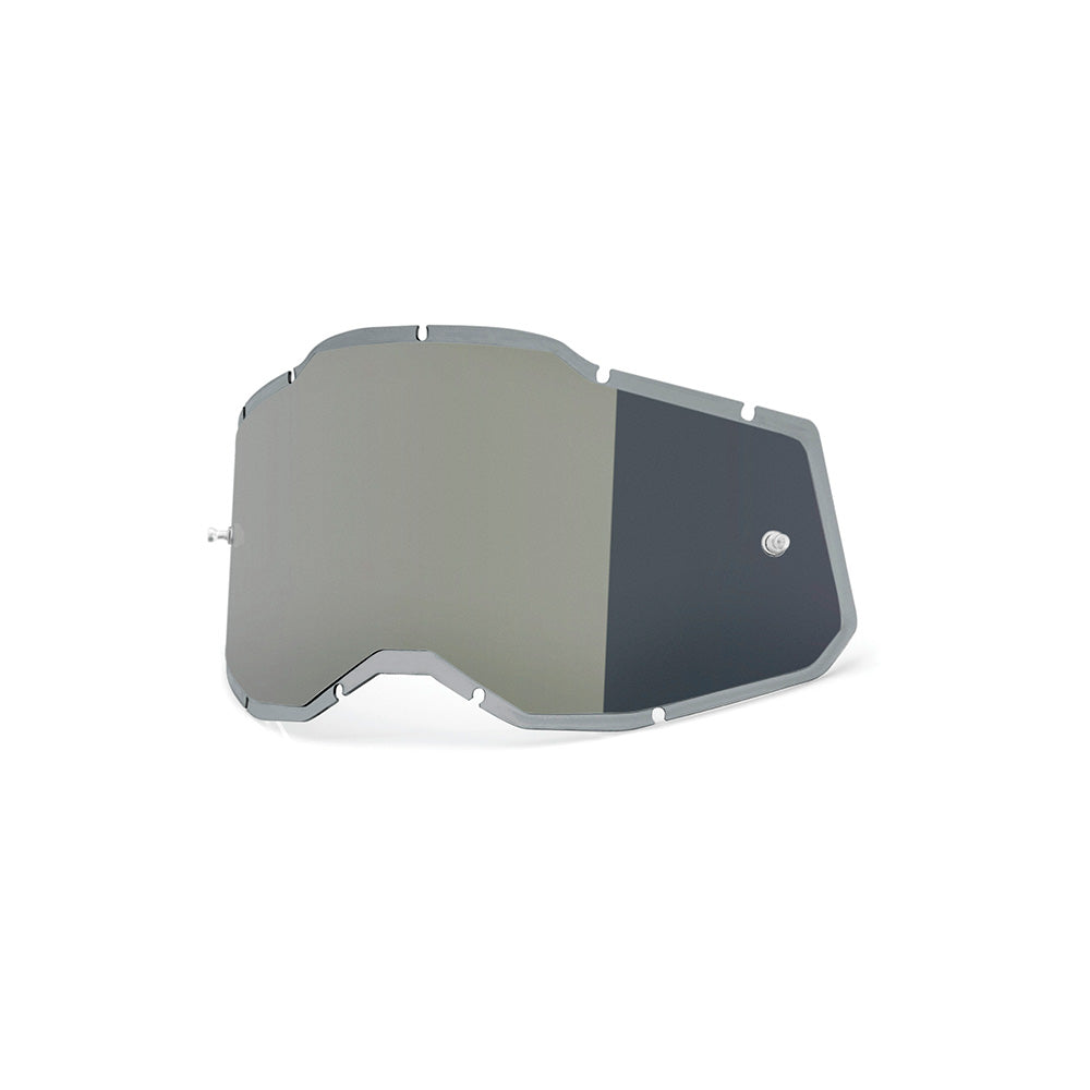 100 Percent Racecraft 2 Accuri 2 Strata 2 PLUS Replacement Lens - One Size Fits Most - Injected Mirror Silver Lens