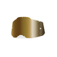 100 Percent Racecraft 2 Accuri 2 Strata 2 Replacement Lens - One Size Fits Most - Sheet Mirror True Gold Lens