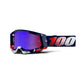100 Percent Racecraft 2 Goggles - One Size Fits Most -  Republic - Mirror Red/Blue Lens