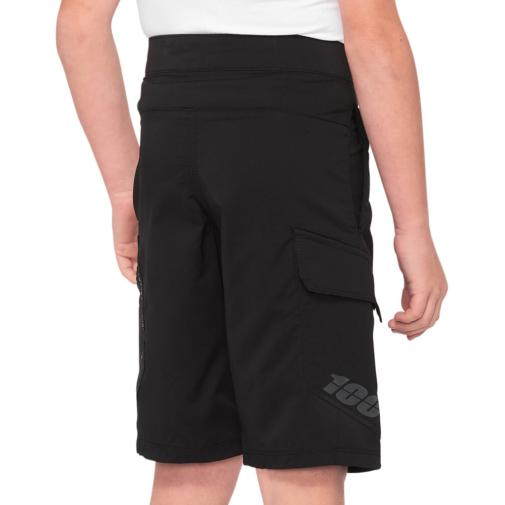 100 Percent Ride Camp Youth Shorts - Youth S-22 - Black