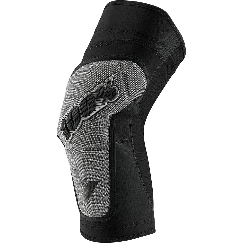 100 Percent Ridecamp Knee Guard - L - Heather Grey - Black