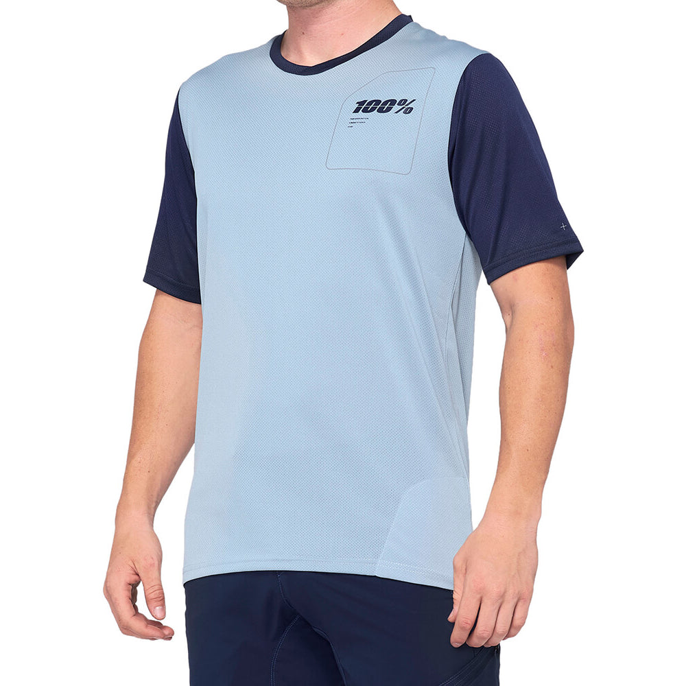 100 Percent Ridecamp Short Sleeve Jersey - XL - Slate - Navy