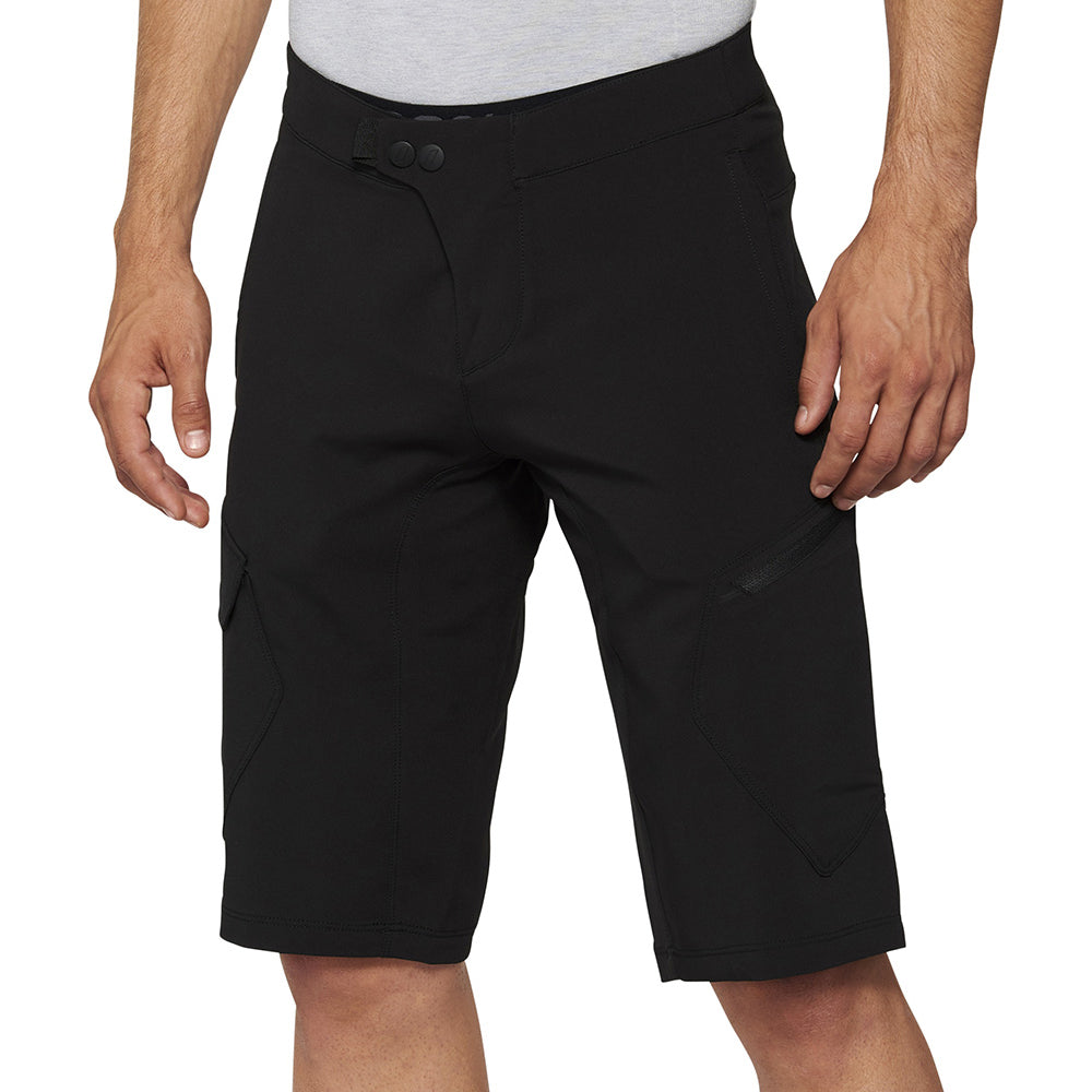 100 Percent Ridecamp Shorts - S-30 - Black