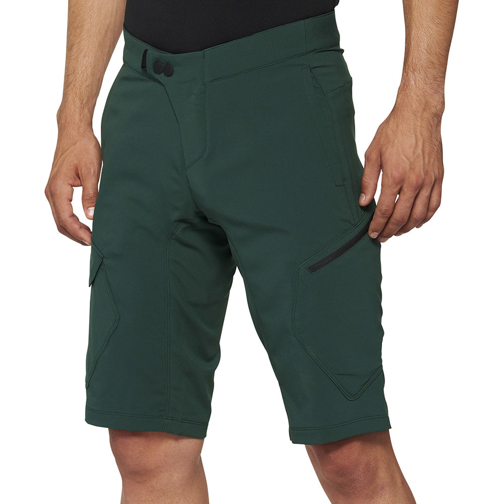 100 Percent Ridecamp Shorts - L-34 - Forest Green