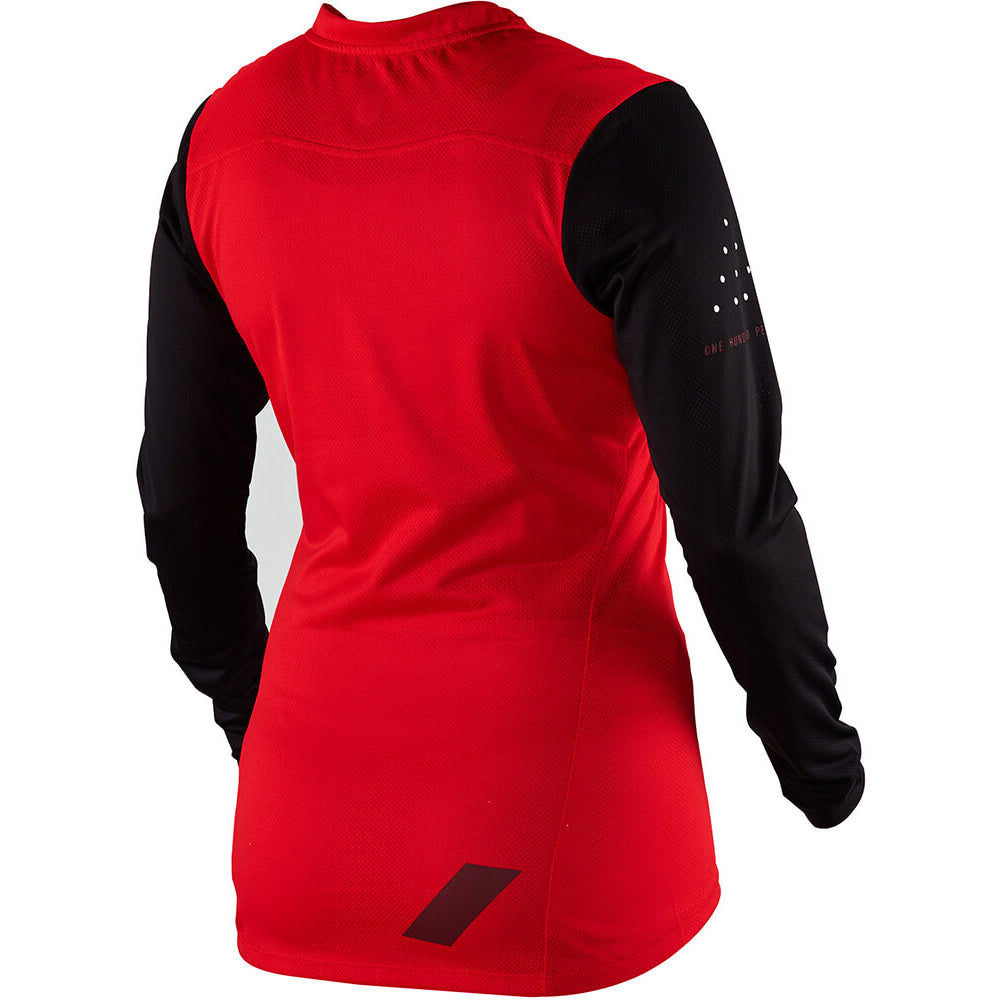 100 Percent Ridecamp Women's Long Sleeve Jersey - XL - Red