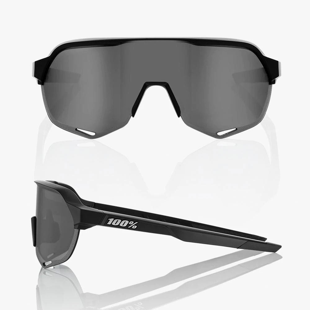 100 Percent S2 Sunglasses - One Size Fits Most - Soft Tact Black Smoke Lens