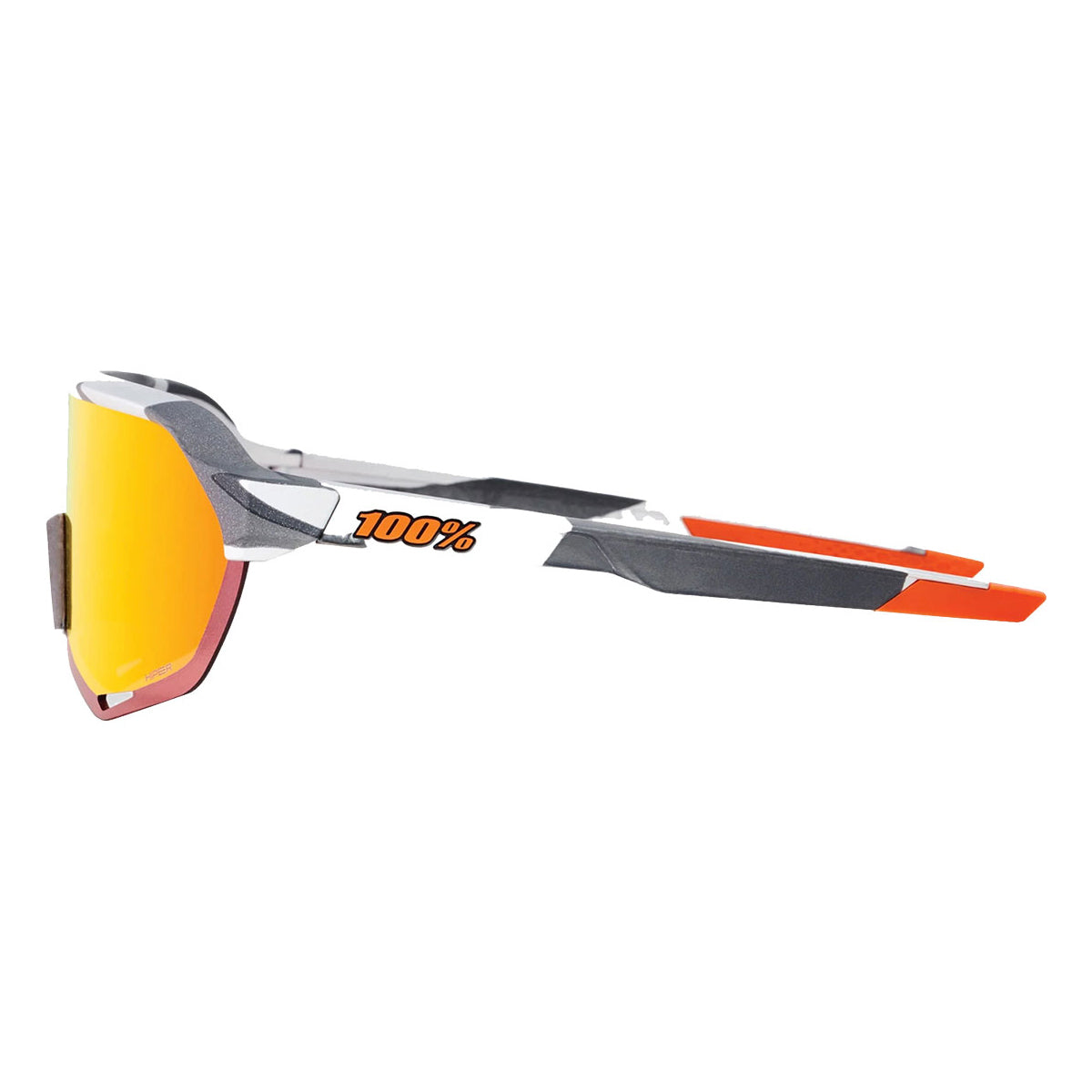 100 Percent S2 Sunglasses - Soft Tact Grey Camo - HiPER Red Multilayer Mirror Lens