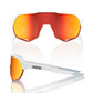 100 Percent S2 Sunglasses - Soft Tact Off White - HiPER Red Multilayer Mirror Lens