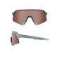 100 Percent S3 Sunglasses - One Size Fits Most - Soft Tact St Grey Hiper Crimson Silver Mirror Lens