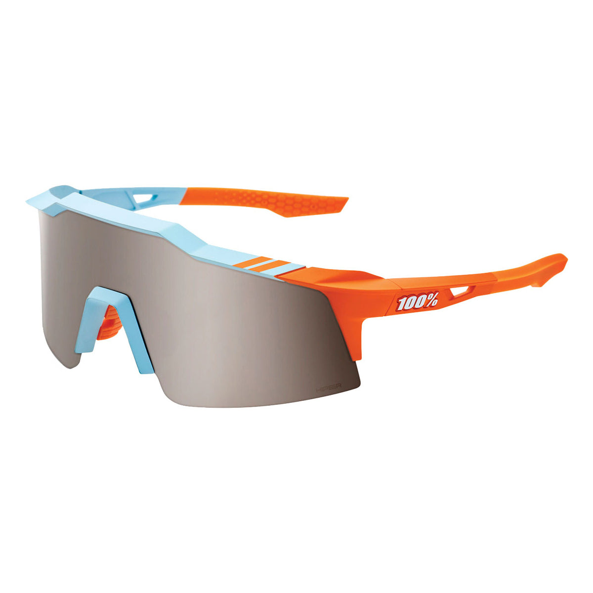 100 Percent Speedcraft SL Sunglasses - Soft Tact Two Tone - HiPER Silver Mirror Lens