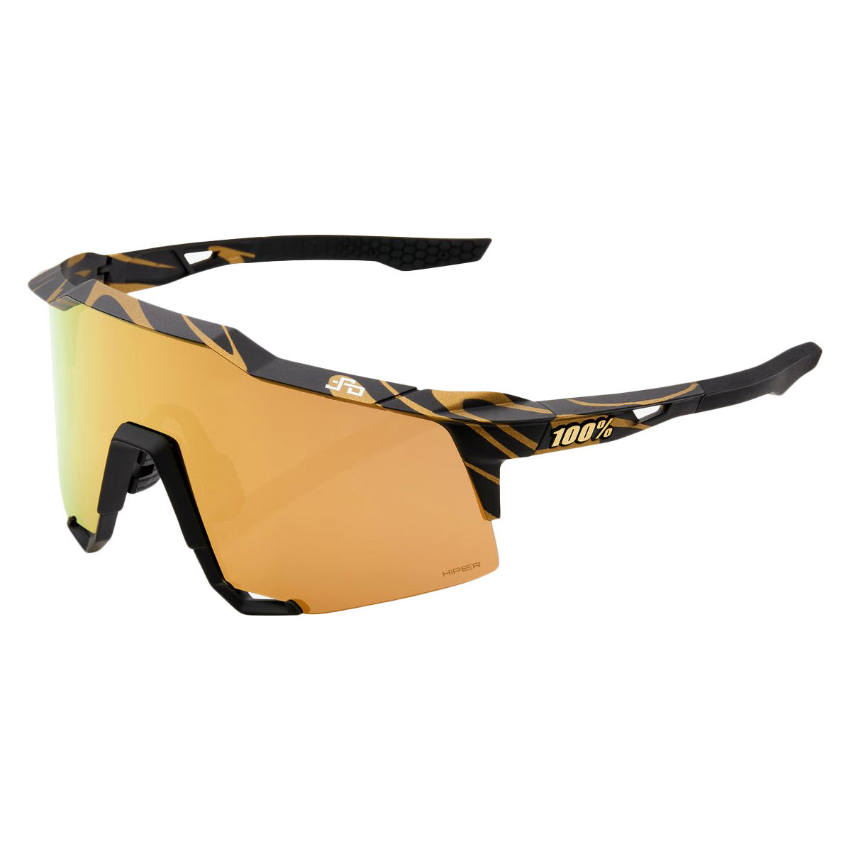 100 Percent Speedcraft Sunglasses - Peter Sagan LE Metallic Gold Flake - HiPER Gold Mirror Lens