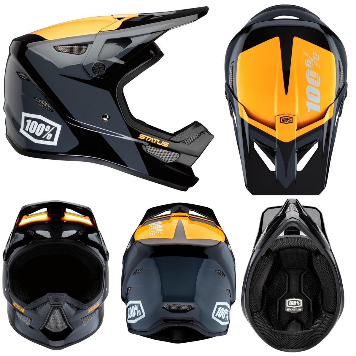 100 Percent Status Full Face Helmet - 2XL - Baskerville