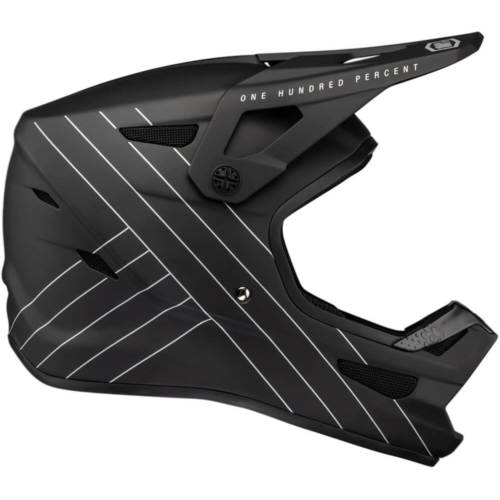 100 Percent Status Full Face Youth Helmet - M - Black