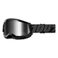 100 Percent Strata 2 Goggles - One Size Fits Most - Black - Silver Mirror Lens