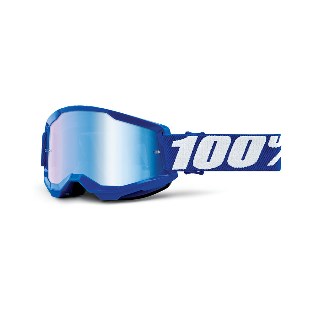 100 Percent Strata 2 Goggles - One Size Fits Most - Blue - Mirror Blue Lens