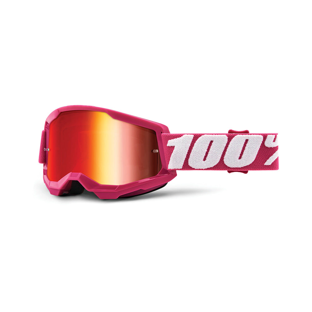 100 Percent Strata 2 Goggles - One Size Fits Most -  Fletcher - Mirror Red Lens