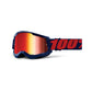 100 Percent Strata 2 Goggles - One Size Fits Most - Masego - Mirror Red Lens