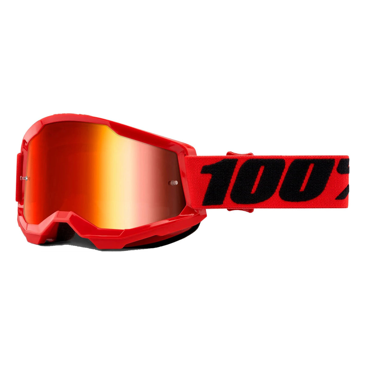 100 Percent Strata 2 Goggles - One Size Fits Most - Red - Red Mirror Lens