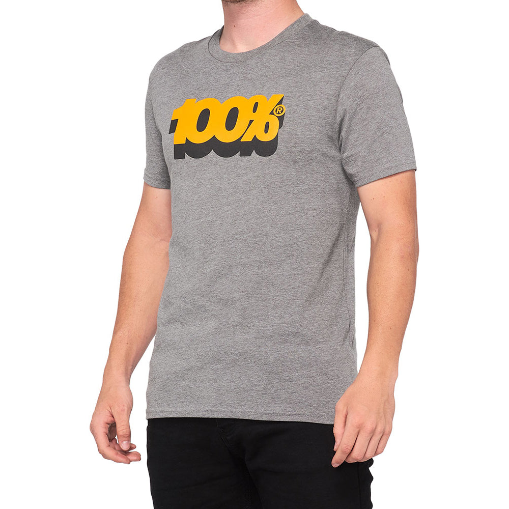 100 Percent Volta T-Shirt - S - Heather Grey