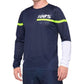 100 Percent R-Core DH Long Sleeve Jersey - S - Dark Blue - Yellow
