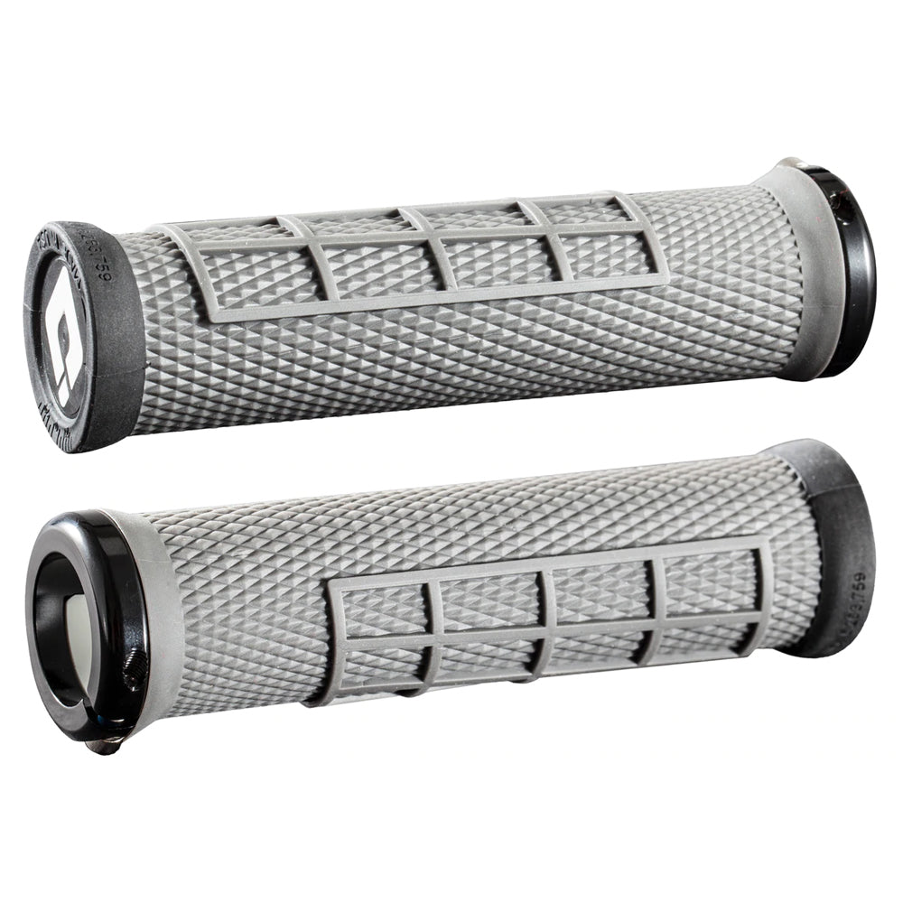ODI Elite Flow Lock On Grips - Grey With Black Clamps