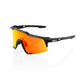 100 Percent Speedcraft Sunglasses - One Size Fits Most - Soft Tact Black - HiPER Red Multilayer Mirror Lens
