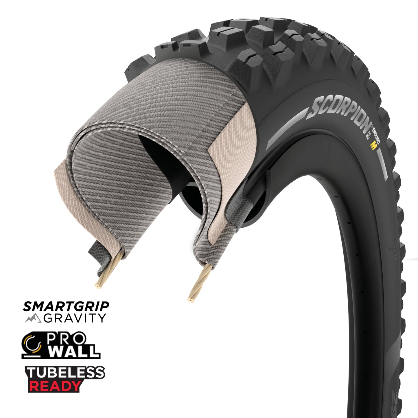 Pirelli Scorpion Enduro M Tyre - 29 Inch - 2.6 Inch - TR Folding - Black