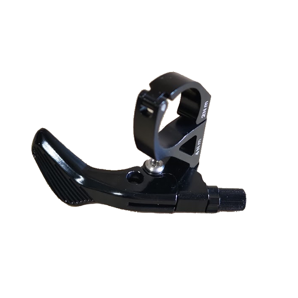 TranzX Dropper Post Lever - Black - 2x Remote 22.2mm Bar Clamp