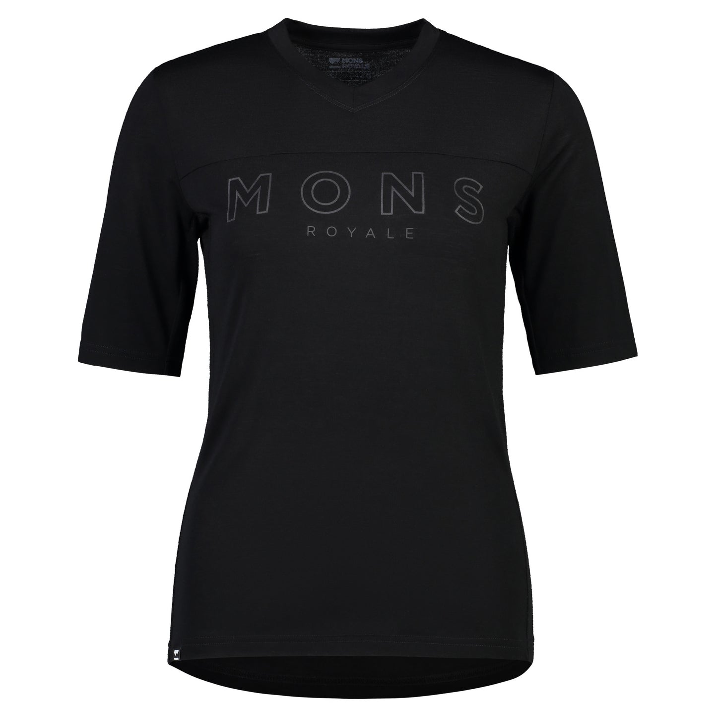Mons Royale Redwood Enduro VT Short Sleeve Women's Jersey - Women's L - Black