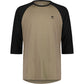 Mons Royale Tarn Merino Shift Raglan 3-4 Sleeve Mens Jersey - 2XL - Walnut - Black