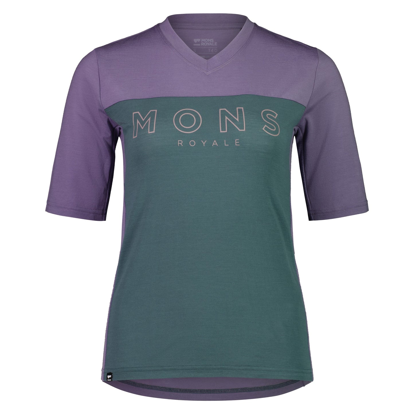 Mons Royale Redwood Enduro VT Short Sleeve Women's Jersey - Women's M - Thistle - Burnt Sage