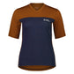 Mons Royale Redwood Enduro VT Short Sleeve Women's Jersey - Women's L - Midnight Terrazzo - Copper