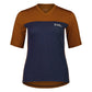 Mons Royale Redwood Enduro VT Short Sleeve Women's Jersey - Women's XS - Midnight Terrazzo - Copper