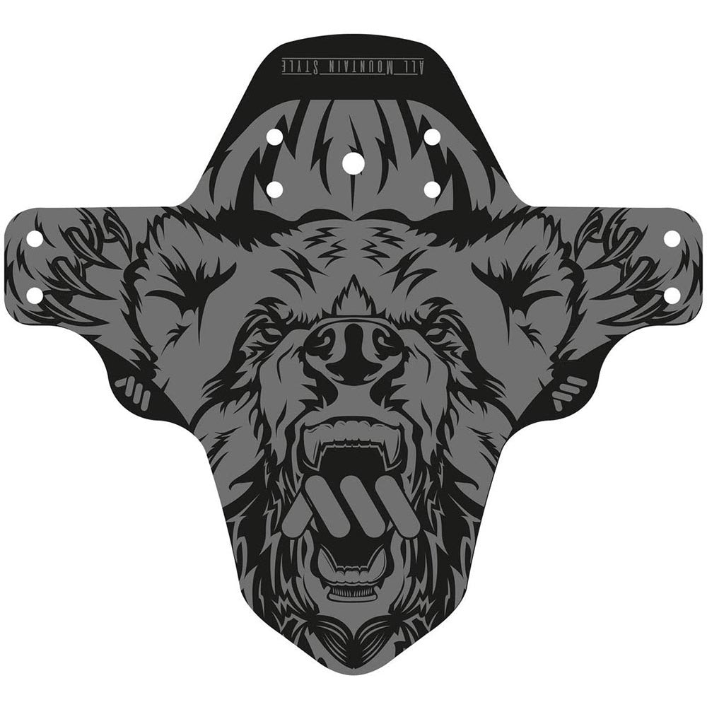 All Mountain Style AMS Front Mud Guard - Grey Bear