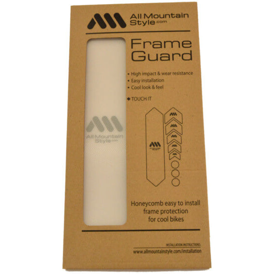 All Mountain Style AMS Honeycomb Frame Guard - Clear - Silver
