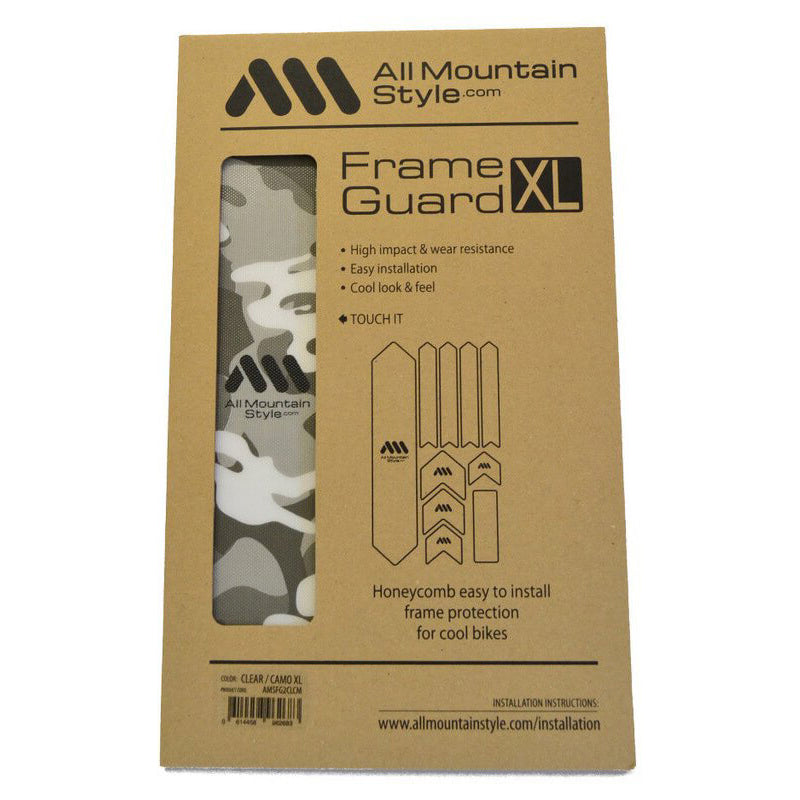All Mountain Style AMS XL Honeycomb Frame Guard - Clear - Camo
