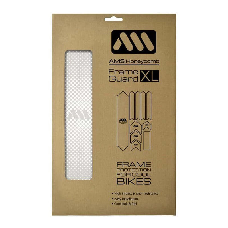 All Mountain Style AMS XL Honeycomb Frame Guard - Drops - White - Clear