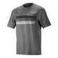 AlpineStars Alps 6.0 Short Sleeve Jersey - S - Melange Dark Grey - Black
