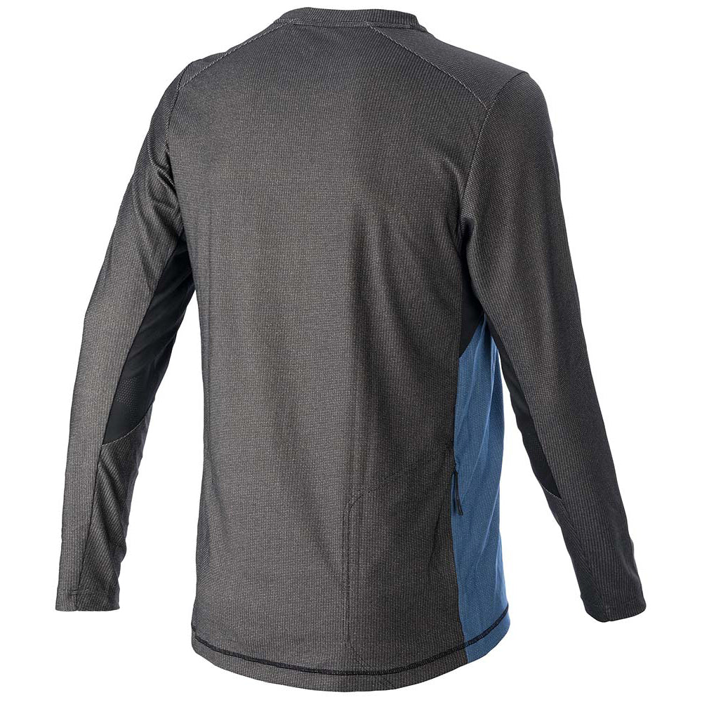 AlpineStars Alps 8.0 V2 Long Sleeve Jersey - S - Mid Blue Black Coral