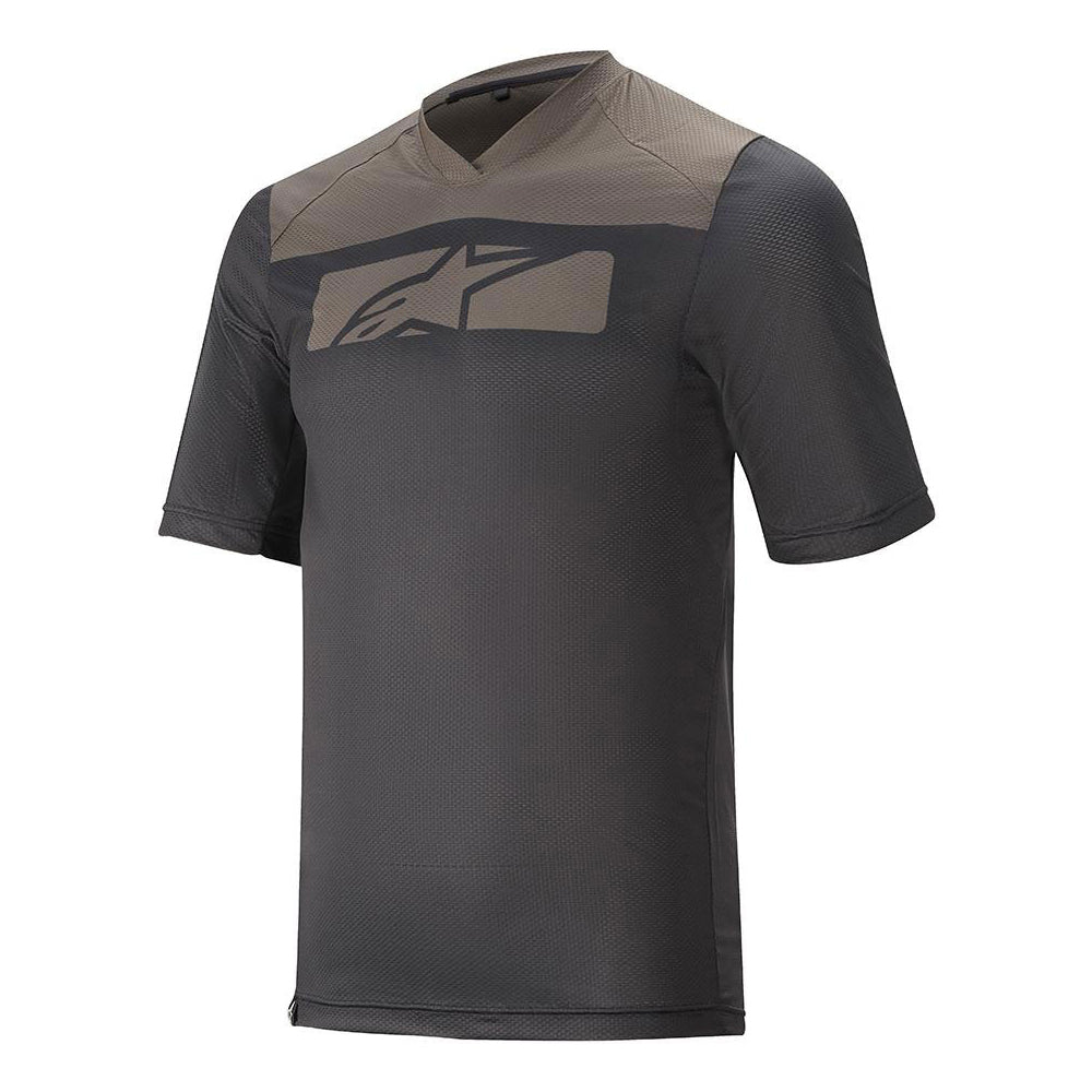 AlpineStars Drop 4.0 Short Sleeve Jersey - L - Black - Dark Shadow