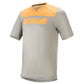 AlpineStars Drop 4.0 Short Sleeve Jersey - S - Green - Steel - Tangerine